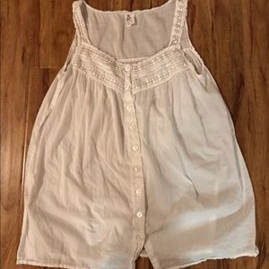 Free people white button down blouse